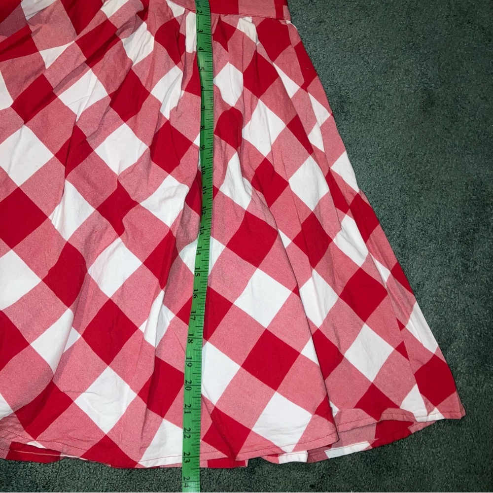 Retrolicious Red and White A-Line Skirt - Picture 4 of 4